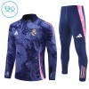 Real Madrid Dragon Training Huppari 2024-25 Neljännes Zip Navy - Lasten